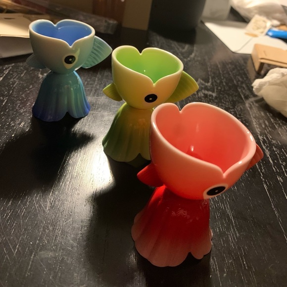 A di Alessi Goldfish 4 Eggcups
fine bone china Hand-decorated BNWB - Picture 6 of 6